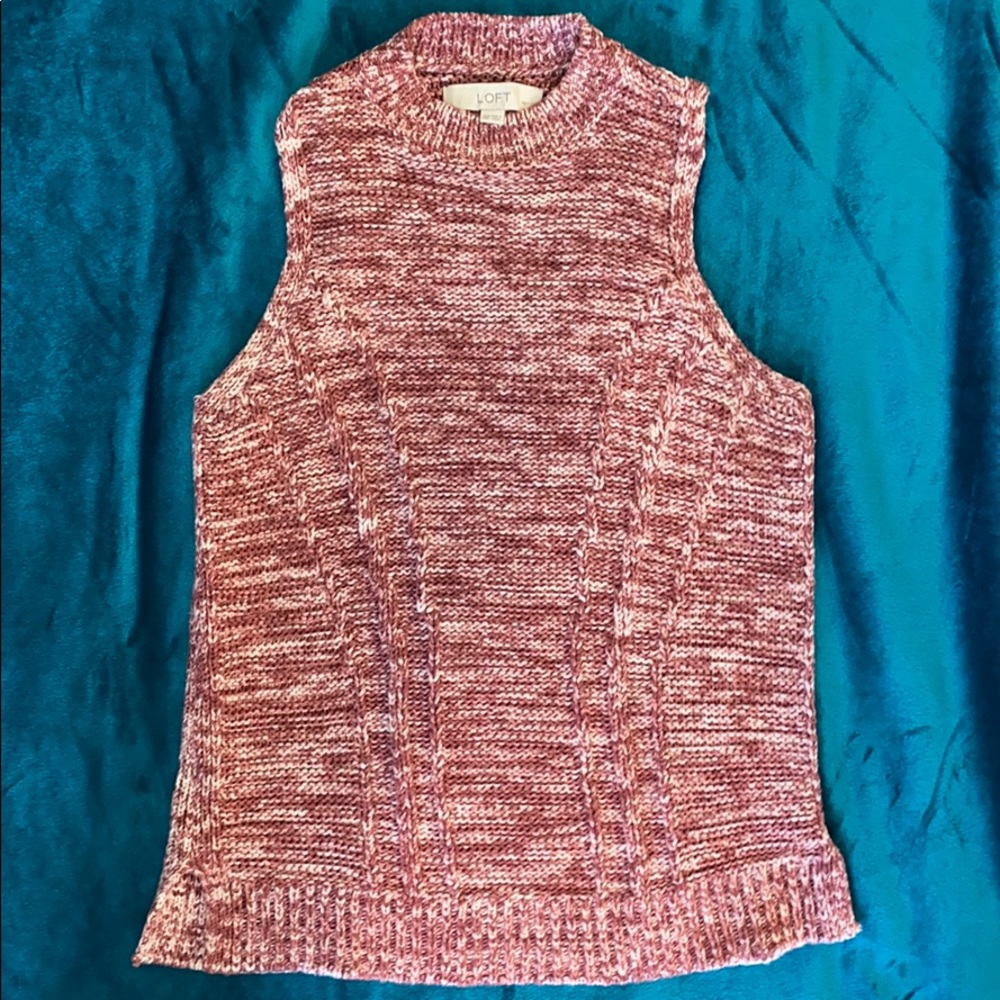 Loft Pink Sweater Vest